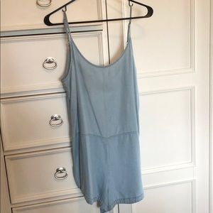 Denim romper